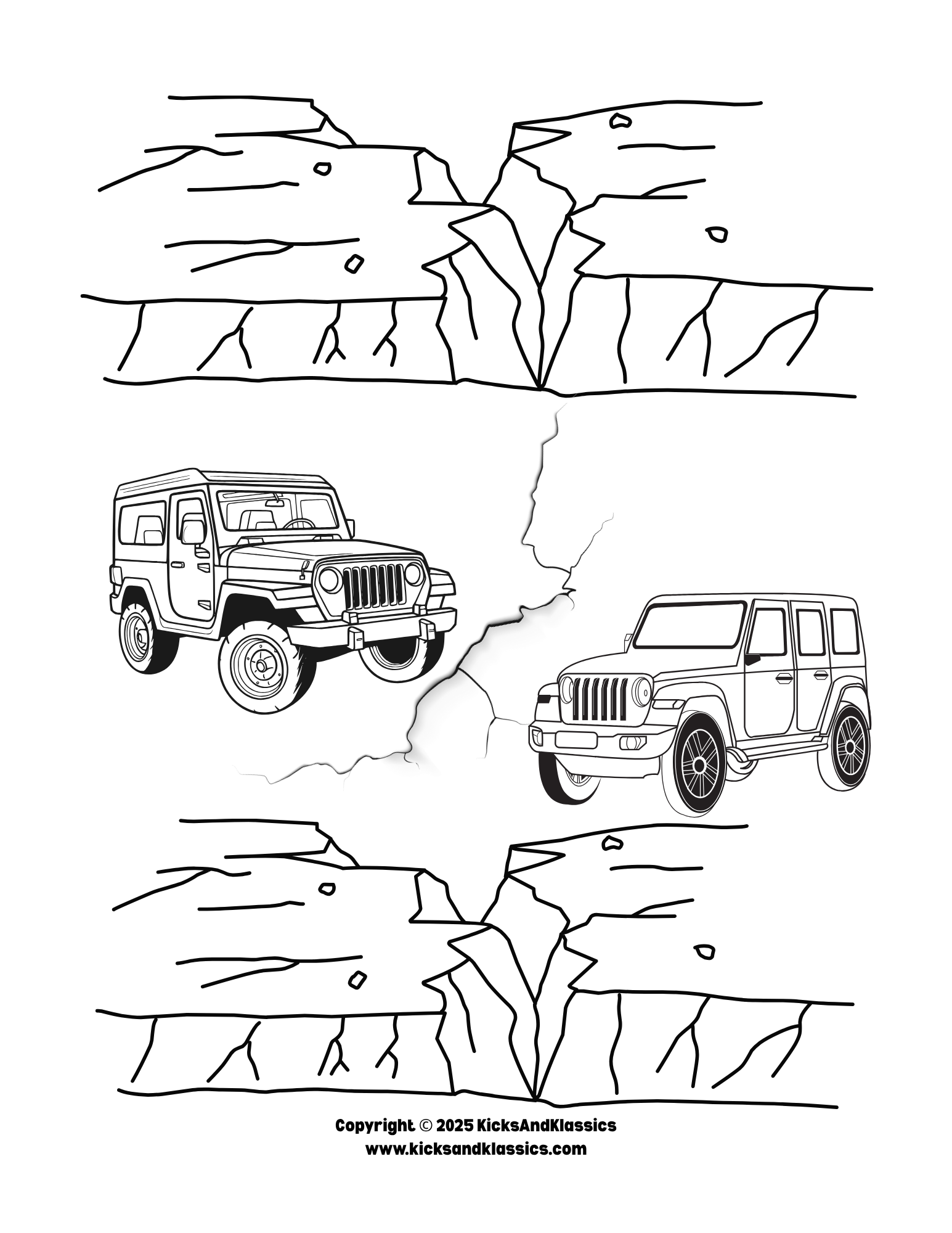 Jeeps in the Mountain