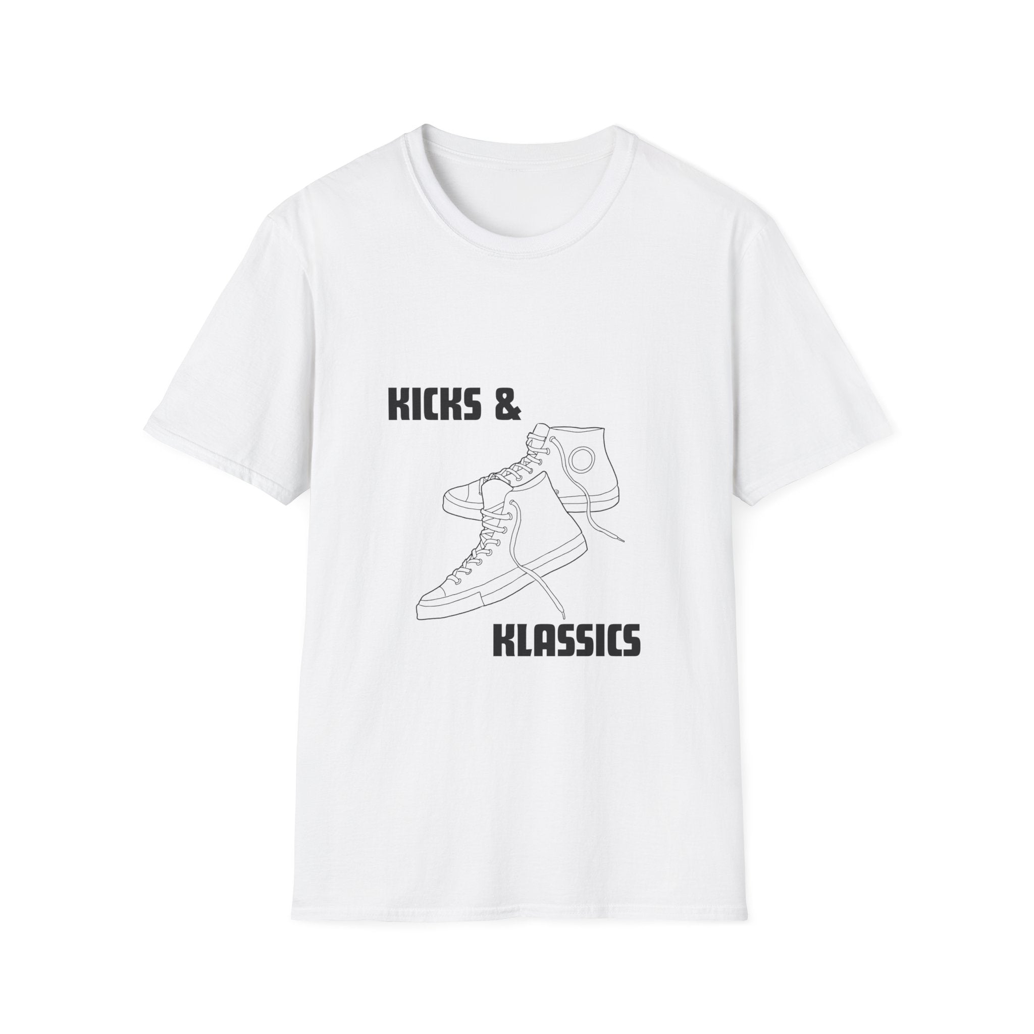 Kicks and Klassics Old School Design- Sneakers Unisex T-Shirt