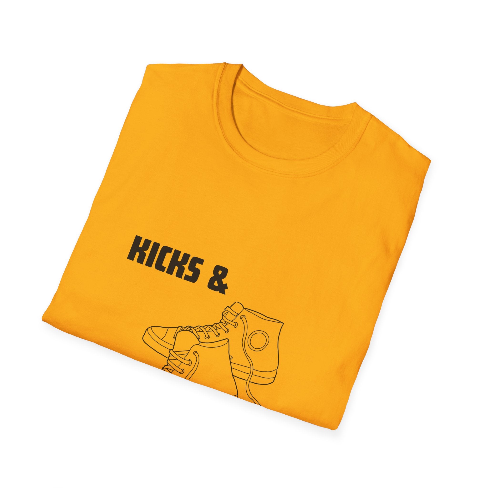 Kicks and Klassics Old School Design- Sneakers Unisex T-Shirt