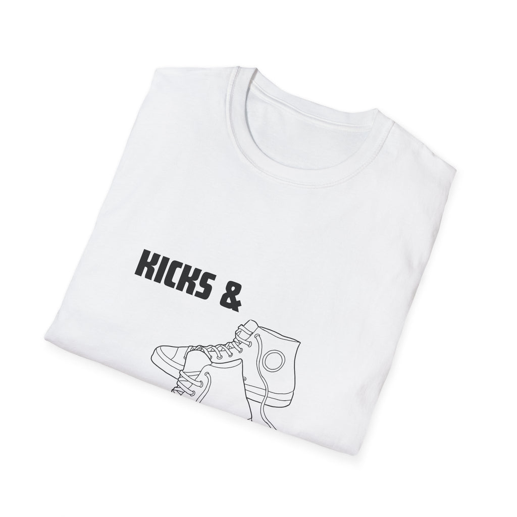 Kicks and Klassics Old School Design- Sneakers Unisex T-Shirt
