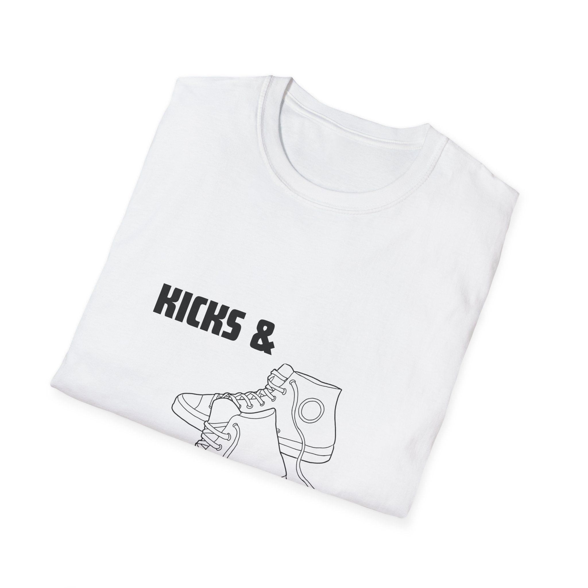 Kicks and Klassics Old School Design- Sneakers Unisex T-Shirt