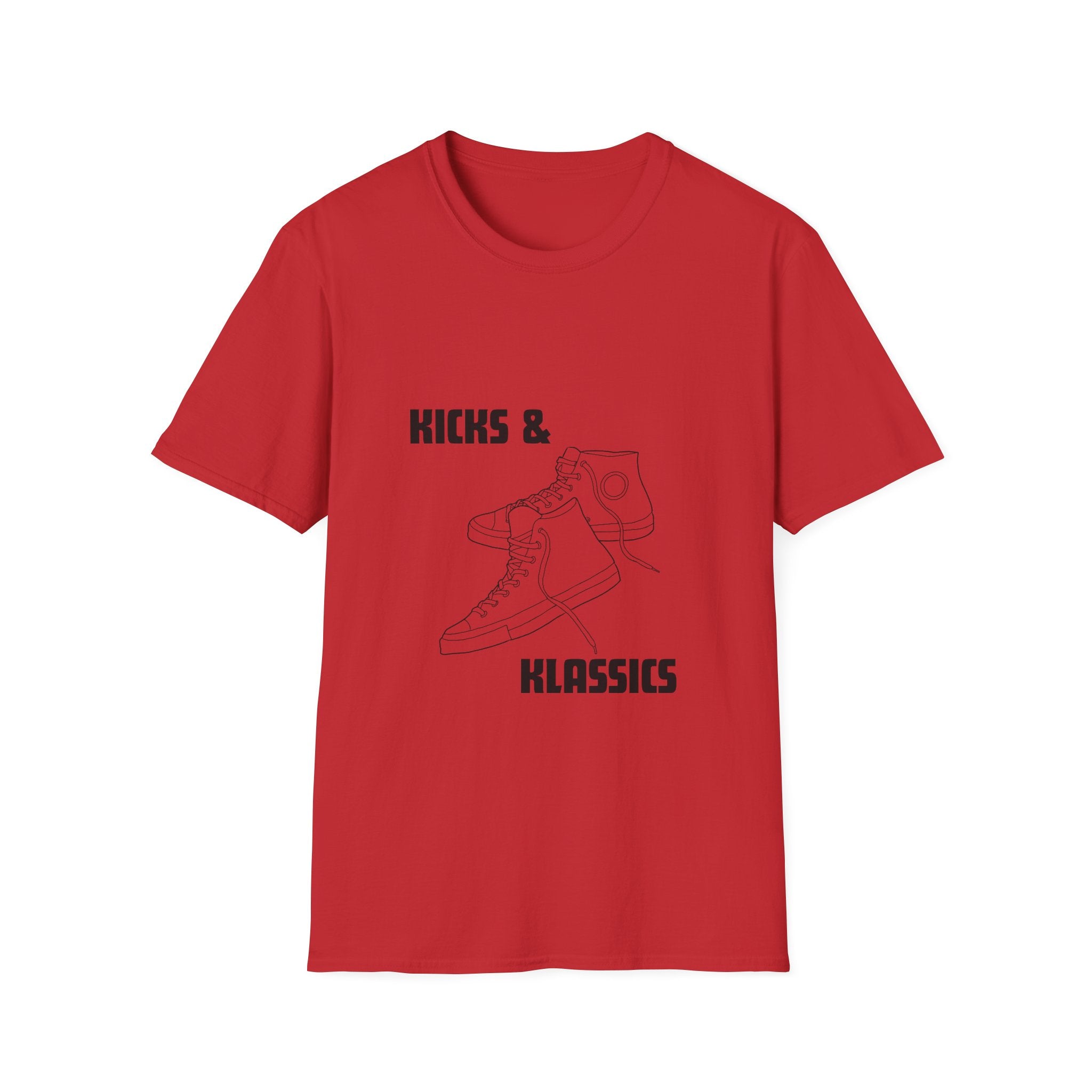 Kicks and Klassics Old School Design- Sneakers Unisex T-Shirt