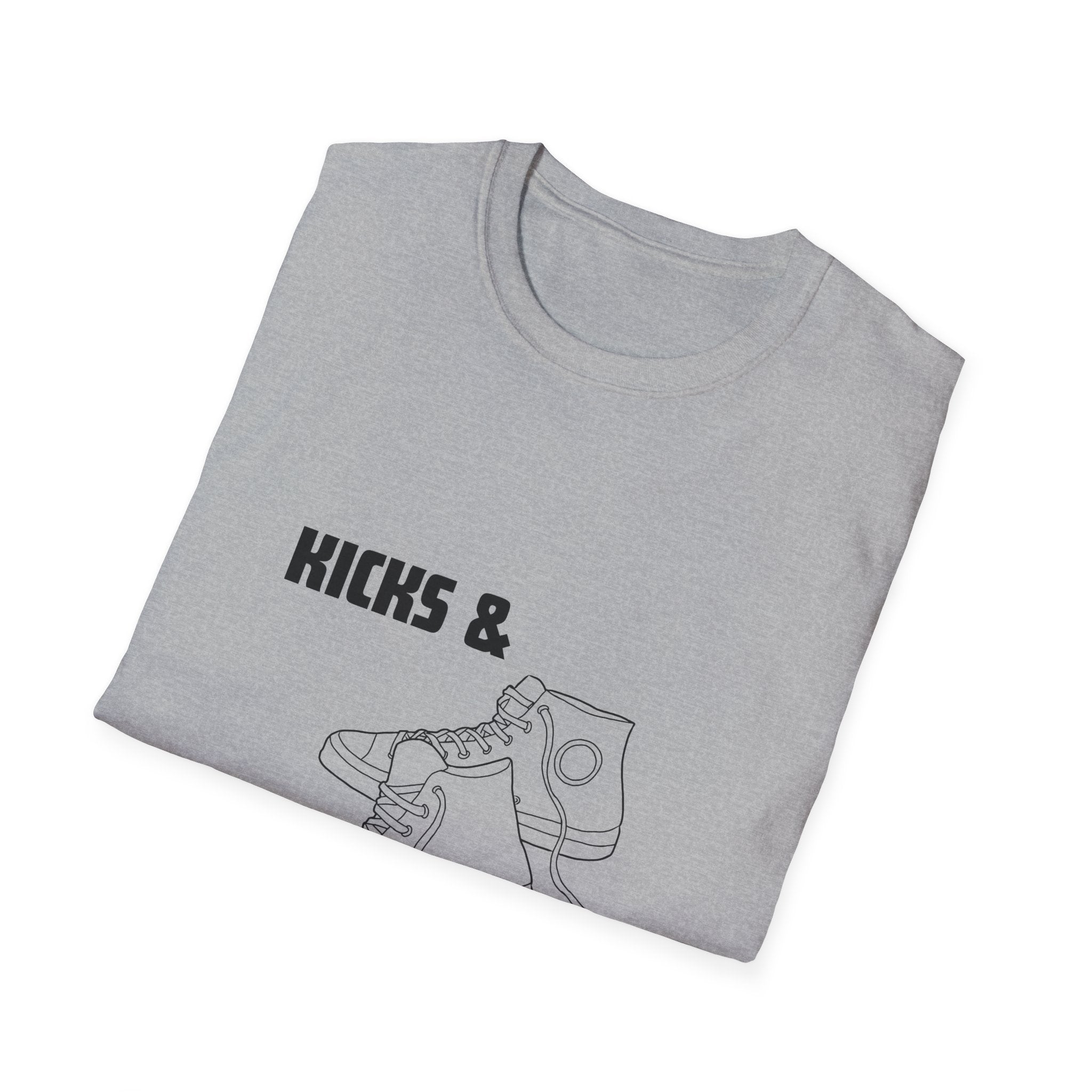 Kicks and Klassics Old School Design- Sneakers Unisex T-Shirt