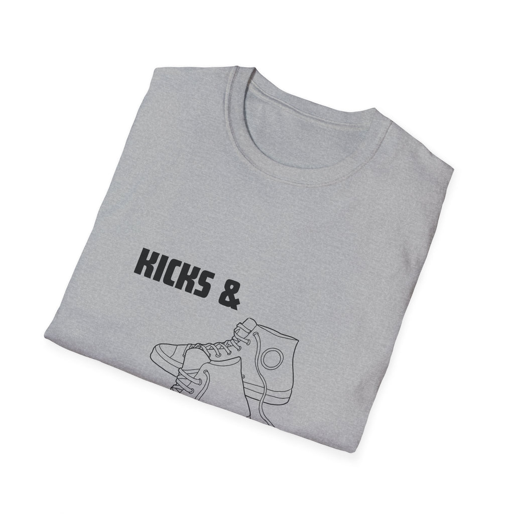 Kicks and Klassics Old School Design- Sneakers Unisex T-Shirt