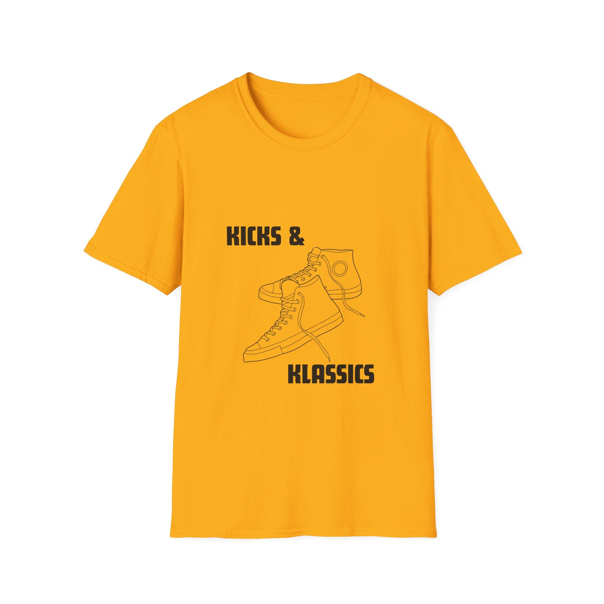 Kicks and Klassics Old School Design- Sneakers Unisex T-Shirt