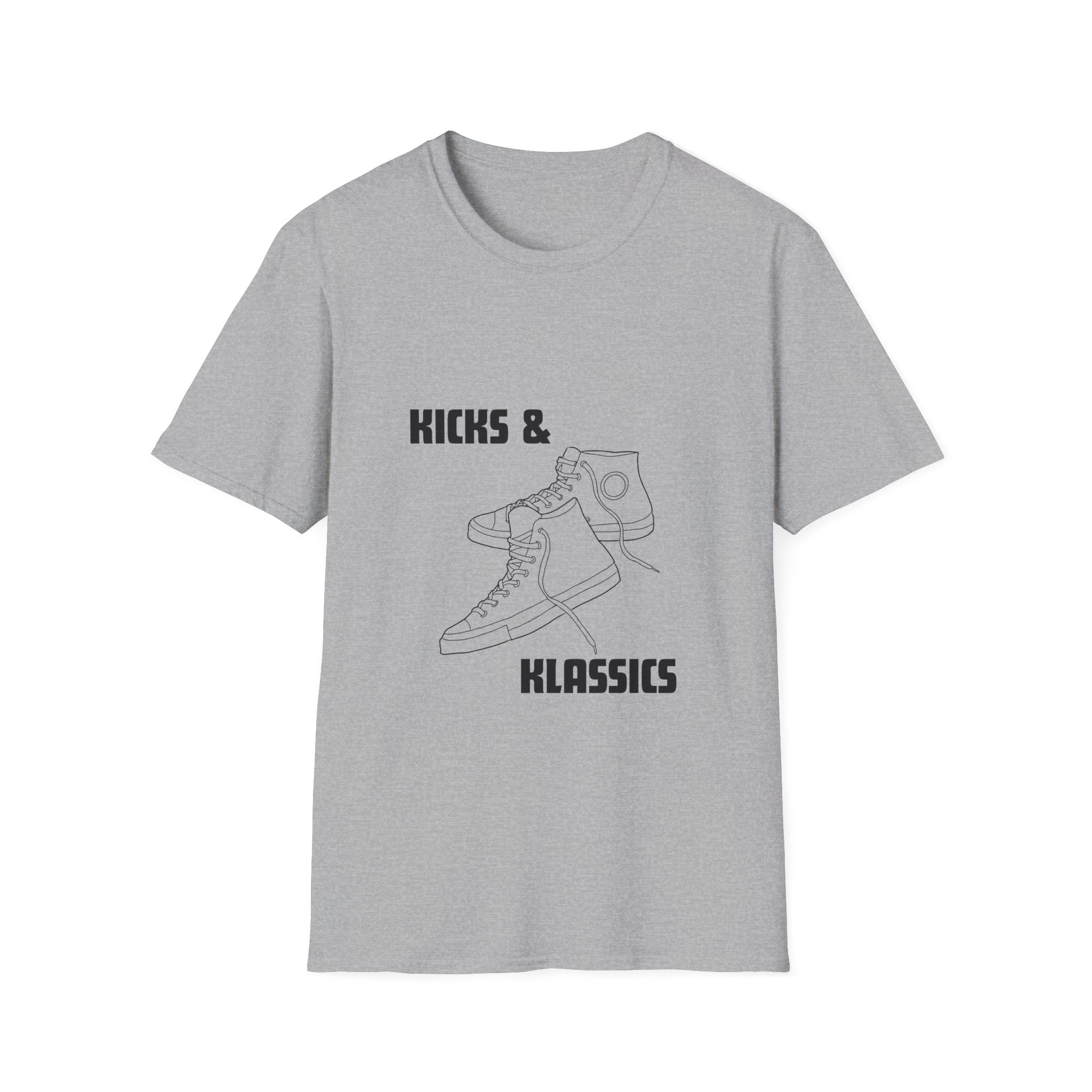 Kicks and Klassics Old School Design- Sneakers Unisex T-Shirt