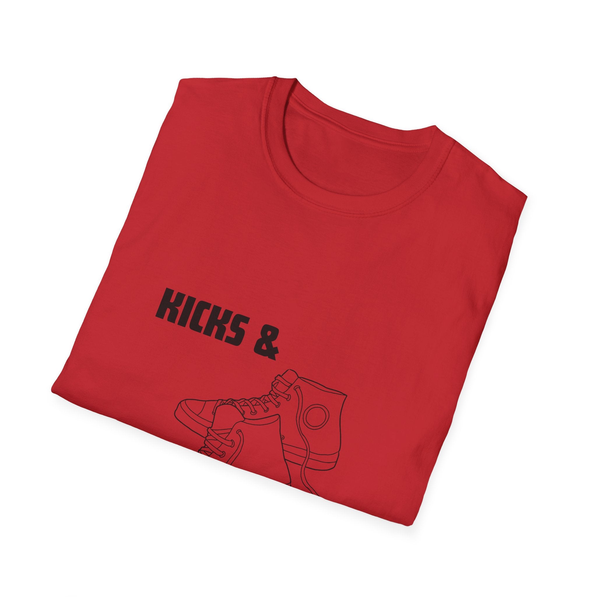 Kicks and Klassics Old School Design- Sneakers Unisex T-Shirt