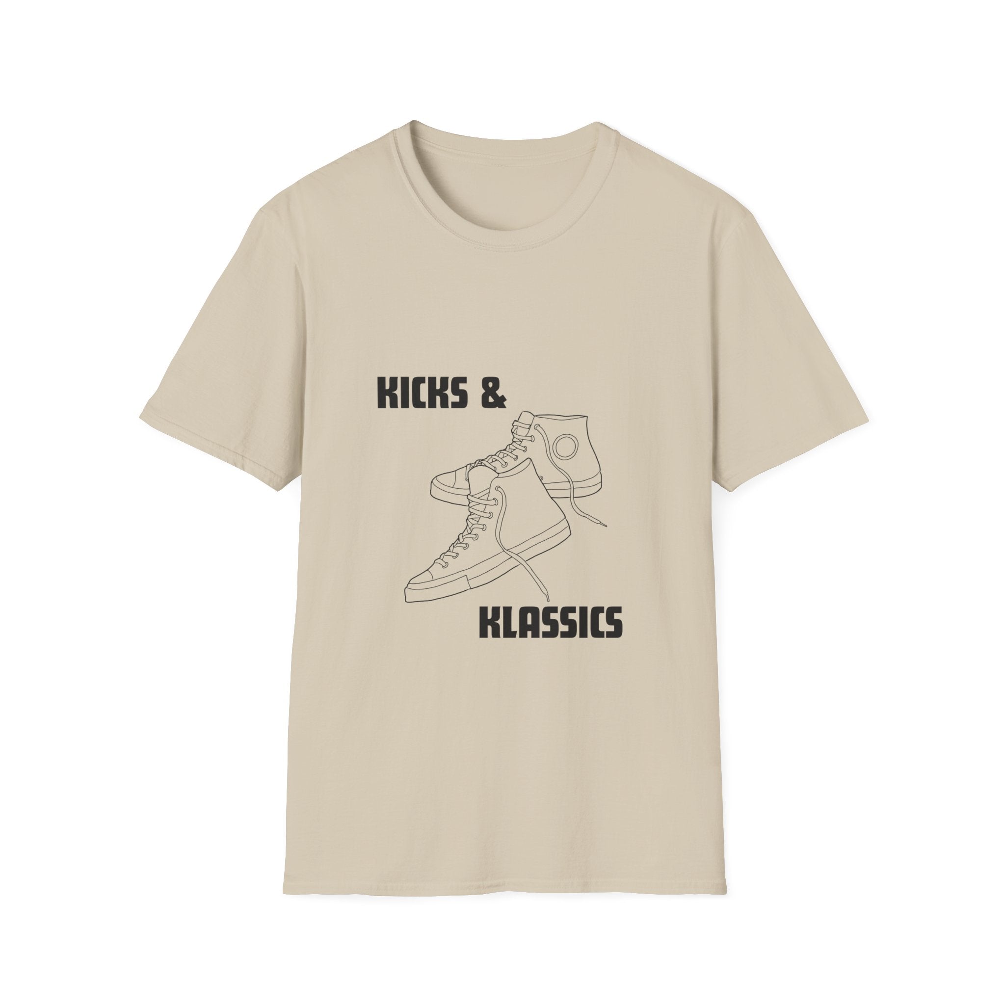 Kicks and Klassics Old School Design- Sneakers Unisex T-Shirt