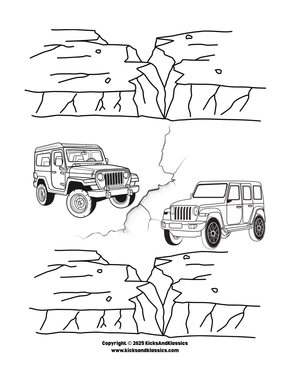 Jeeps in the Mountain